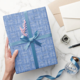 Papel De Presente Setas em Lençol Azul Menino