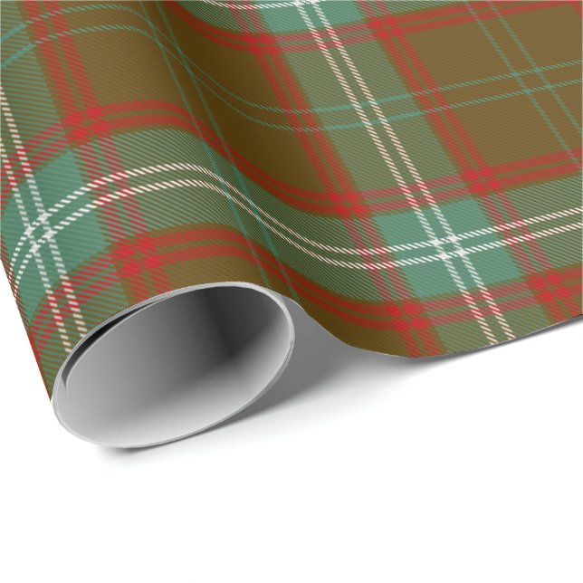 Papel De Presente Seton Clan Hunting Tartan (Ponta do rolo)
