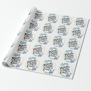 Papel De Presente Seu Amor Nunca Falhe