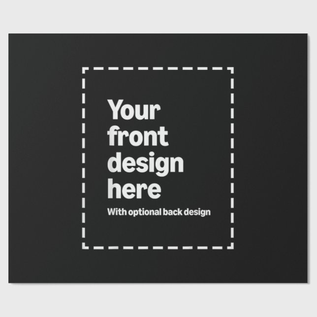 Papel De Presente Seu Design Aqui (Aberto)