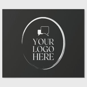 Papel De Presente Seu Logotipo Aqui Moderno