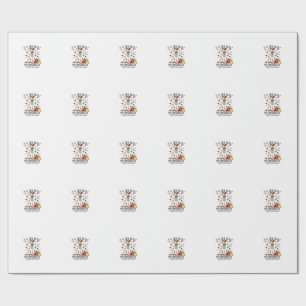 Papel De Presente Seu Mais Maravilhoso Esqueleto Dançante Halloween
