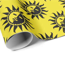 Papel De Presente Seus cor e flashes de Sun