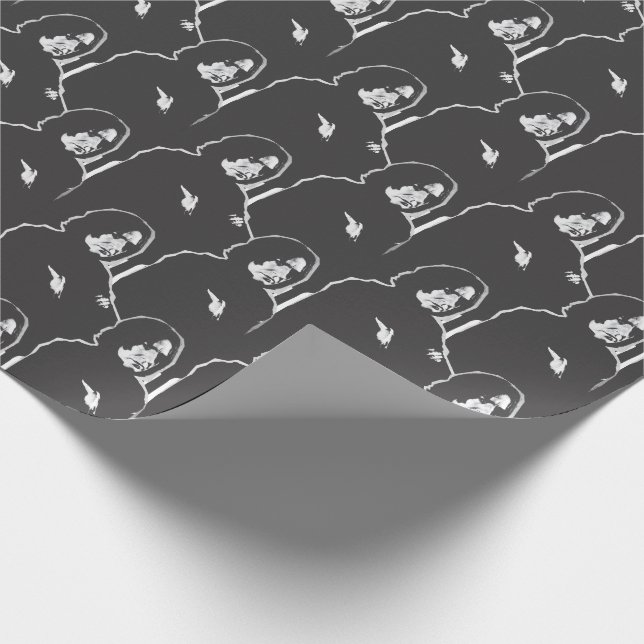 Papel De Presente Severus Snape Arms Cruzados B-W (Ponta)