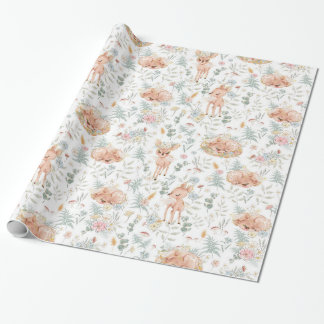 Papel De Presente Sexo Neutro da Floresta Florestal