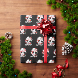 Papel De Presente Sexta-feira, 13   Máscara de Hóquei em Pinta Splat