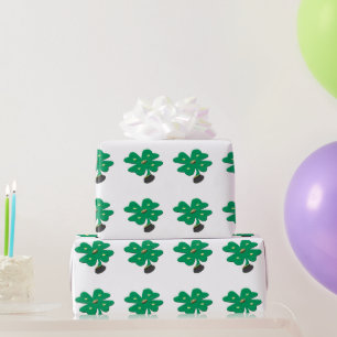 Papel De Presente Shamrock Green Clover