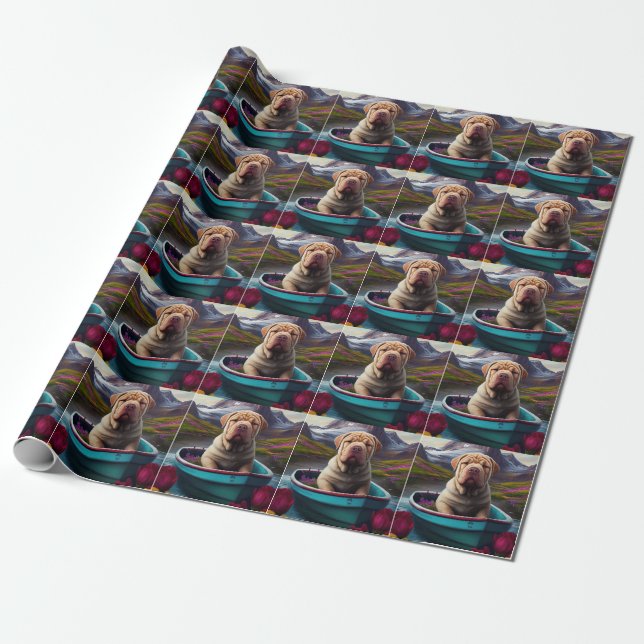 Papel De Presente Sharpei num Remo: Uma Aventura Cênica (Desenrolado)