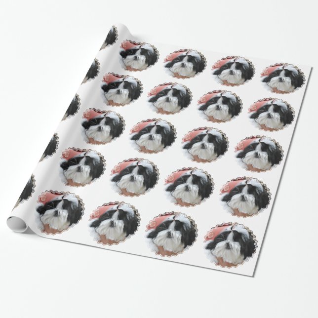 Papel De Presente Shih Tzu (Desenrolado)