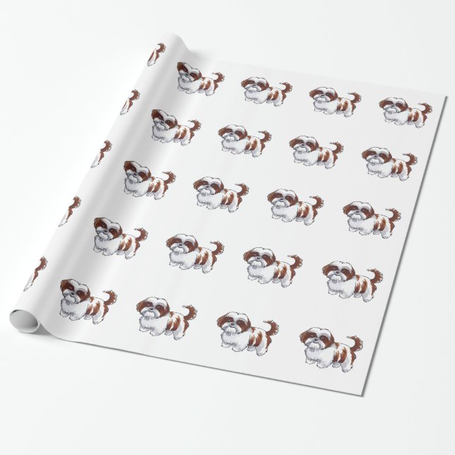PAPEL DE PRESENTE SHIH TZU (Desenrolado)