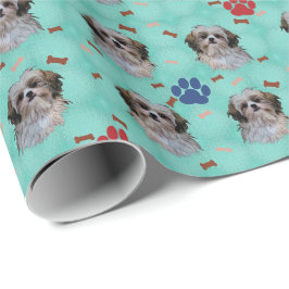 Papel De Presente Shih Tzu Portrait