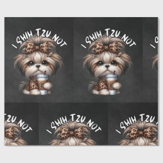 Papel De Presente Shih Tzu Wrapping Paper