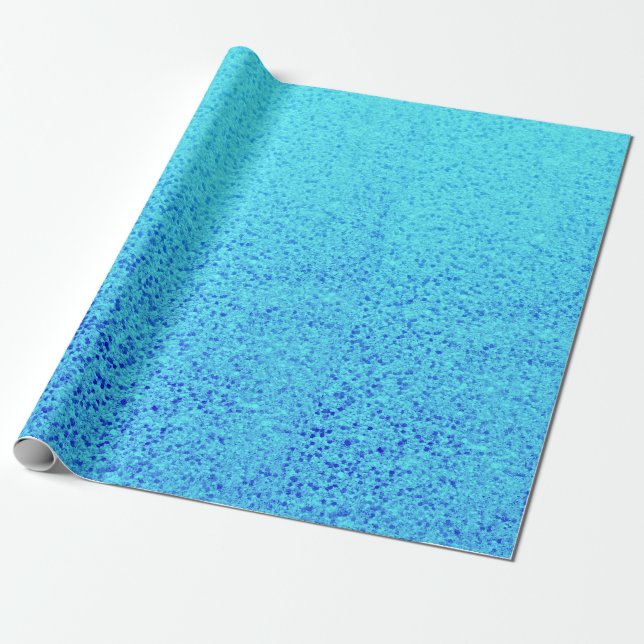 Papel De Presente Shimmer brilhante da faísca azul do brilho (Desenrolado)
