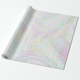Papel De Presente Shimmer Sereia Pastel Iridescente Multicolorido