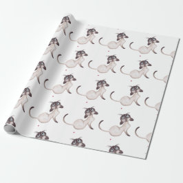 Papel De Presente Siamese Cat