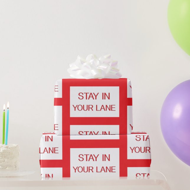 Papel De Presente Siga na Sua Faixa Sinal de Trânsito Divertido  (Presentes para festas)