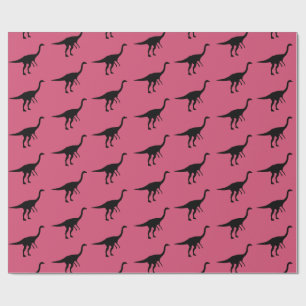 Papel De Presente Silhouette legal Gallimimus Dino Dinosaur