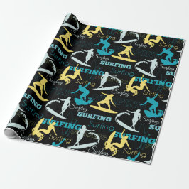 Papel De Presente Silhouettes surfando