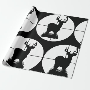 Papel De Presente Silhueta de Alvo de Caça de Veados
