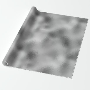 Papel De Presente Silver Glitz