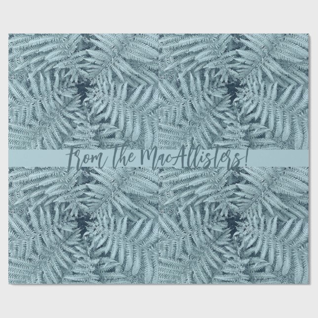 PAPEL DE PRESENTE SILVER NEW ZEALAND LEAFY FERN PERSONALIZADO KIWI N (Aberto)