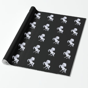 Papel De Presente Silver Stallion Black