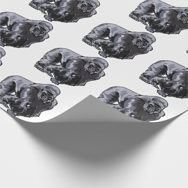 Papel De Presente Silverback Gorilla (Ponta)