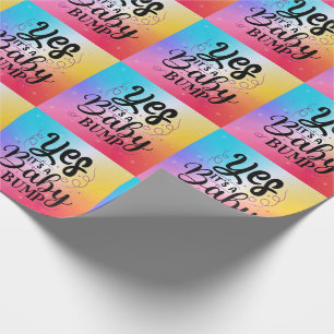 Papel De Presente Sim É Um Bloco De Bebê - Anúncio de Gravidez