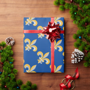 Papel De Presente símbolo da Flor de Lis