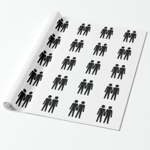 Papel De Presente Símbolo de Casal Gay
