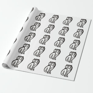 Papel De Presente Símbolo de coroa preto