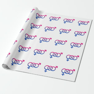 Papel De Presente Símbolo de gênero da bissexualidade