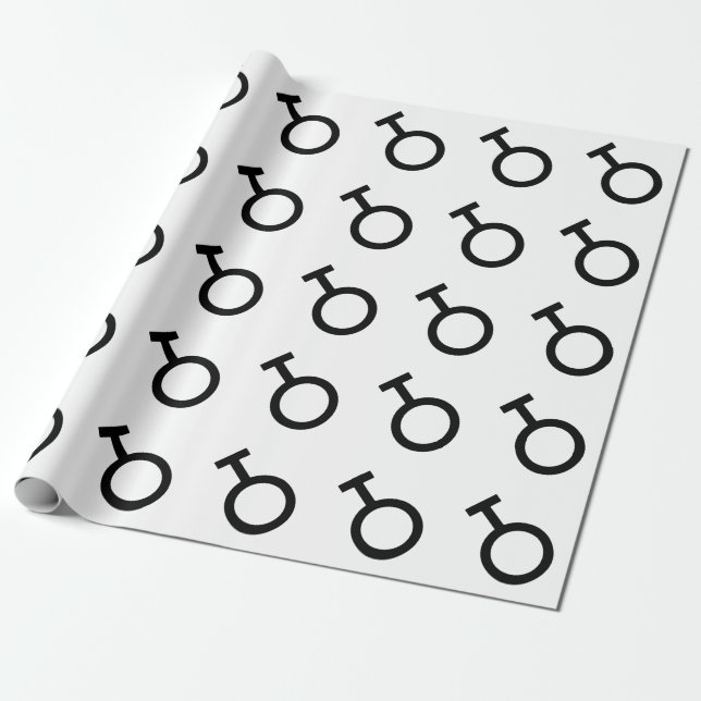 Papel De Presente Símbolo de Gênero Travesti (Desenrolado)