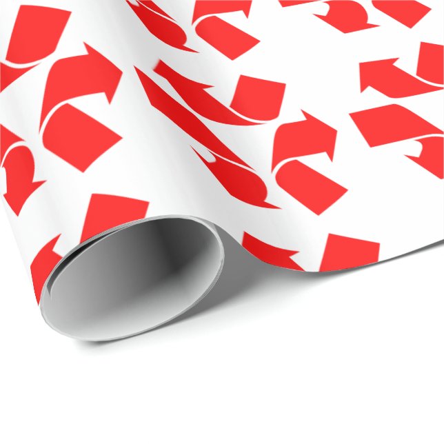Papel De Presente Símbolo de Não Reciclável (Ponta do rolo)