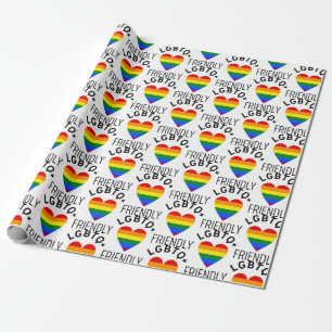 Papel De Presente símbolo de orgulho amigável do lgbtq amor gay lg
