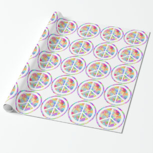 Papel De Presente Símbolo de paz colorido