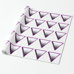 Papel De Presente SÍMBOLO DO TRIÂNGULO ASSEXUAL 3D -.png