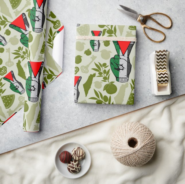 Papel De Presente Símbolo do Triângulo Vermelho da Resistência com S (Artesanato)