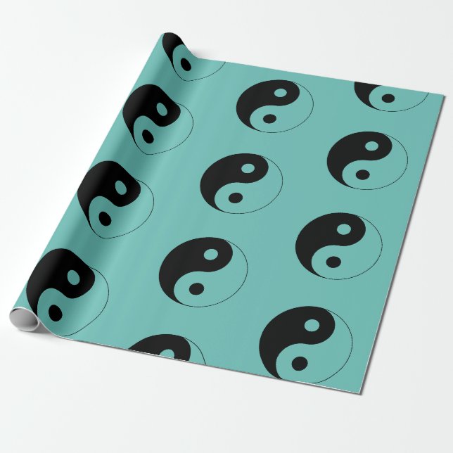 Papel De Presente Símbolo Espiritual Yin Yang (Desenrolado)