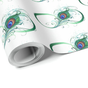 Papel De Presente Símbolo Infinito com Pavão