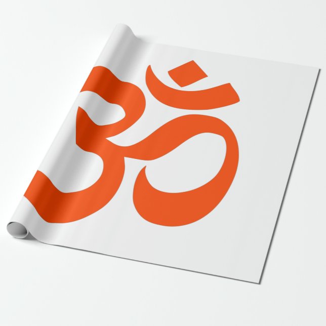Papel De Presente Símbolo Om Indiano (Desenrolado)