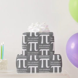 Papel De Presente Símbolo Pi Personalizado, Lover Matemático