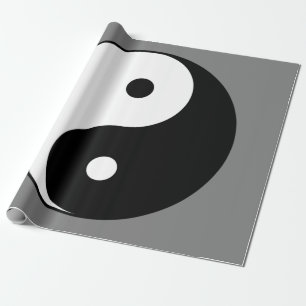 Papel De Presente Símbolo Yin e Yang (Taoist Taijitu Chinês)