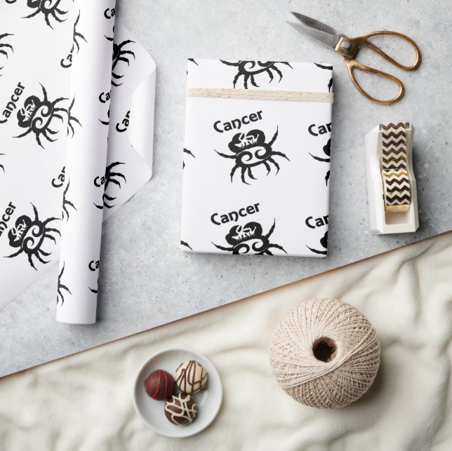 Papel De Presente Símbolo Zodiac do cancer e Sinal (Artesanato)