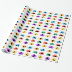 Papel De Presente símbolos da ioga e da meditação