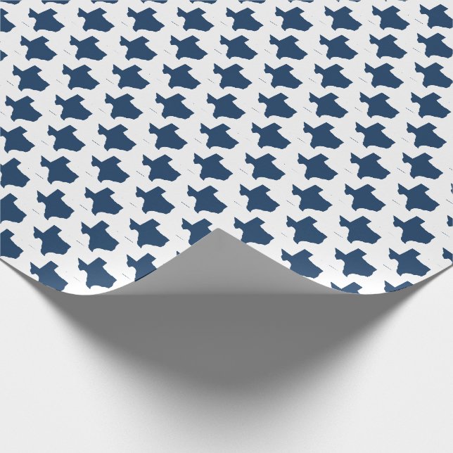Papel De Presente Símbolos do Texas, Estado do Texas, Marinha (Ponta)