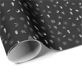 Papel De Presente Símbolos góticos Padrão