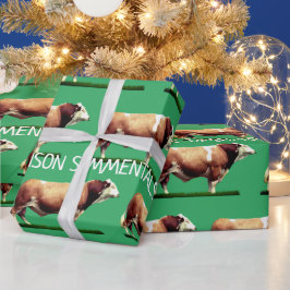 Papel De Presente Simmental Bull