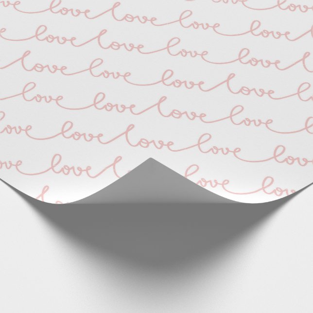 Papel de Presente Simple Script Pink Love (Ponta)