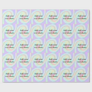 Papel De Presente Simples acrilato de fluido adicione seu nome de te